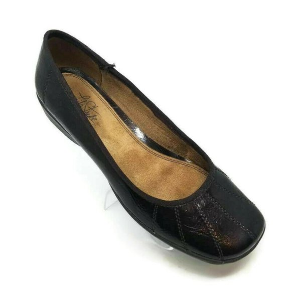 Lifestride Shoes - Lifestride Womens Ballet Flats Shoes Brown Slip On